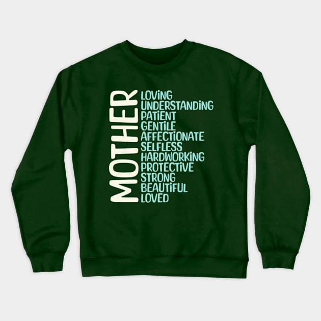 MOTHER Meaning Shirt I Love Mom Mothers Day Crewneck Sweatshirt by Shopinno Shirts